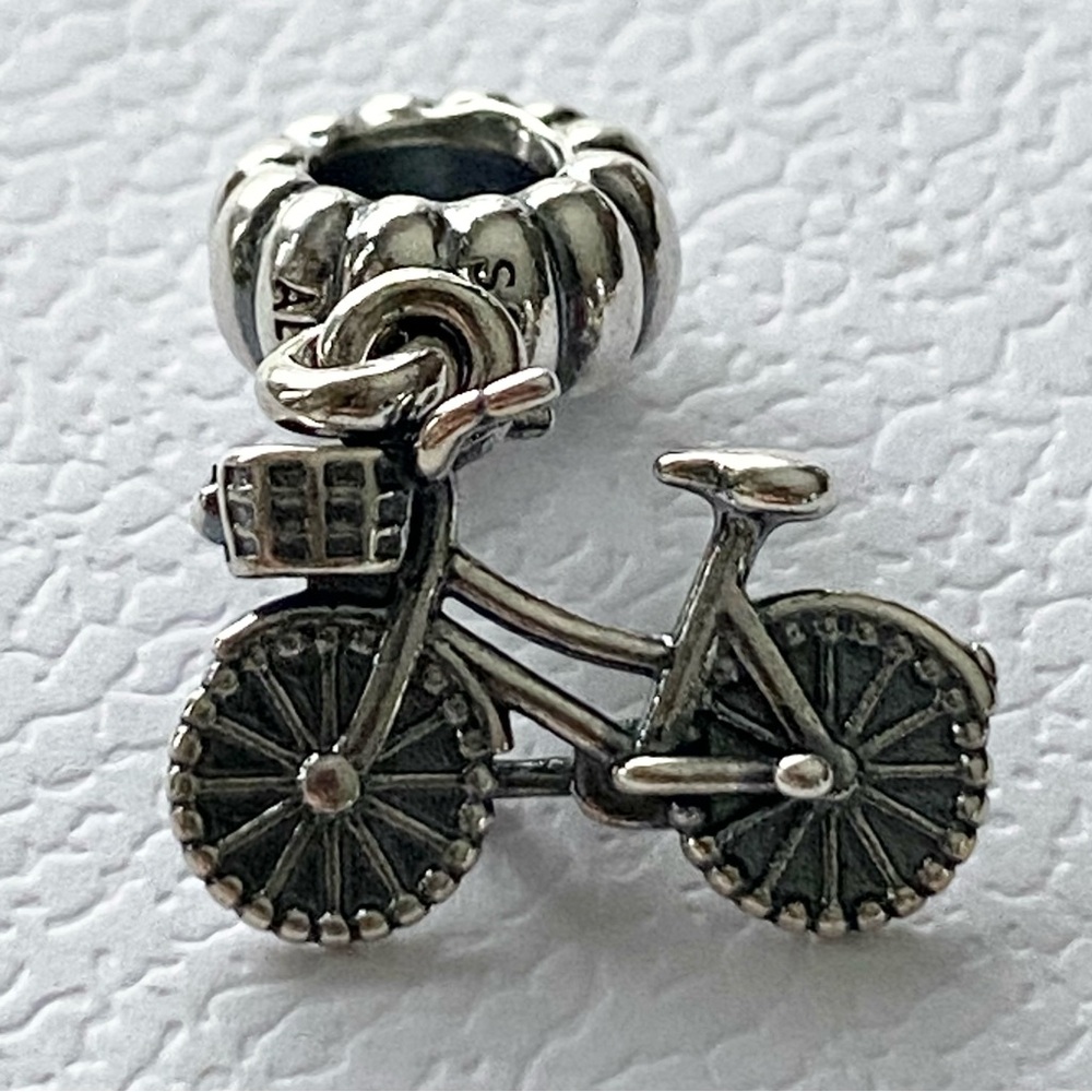 Authentic Pandora Silver Bicycle Dangle Charm ~ Retired